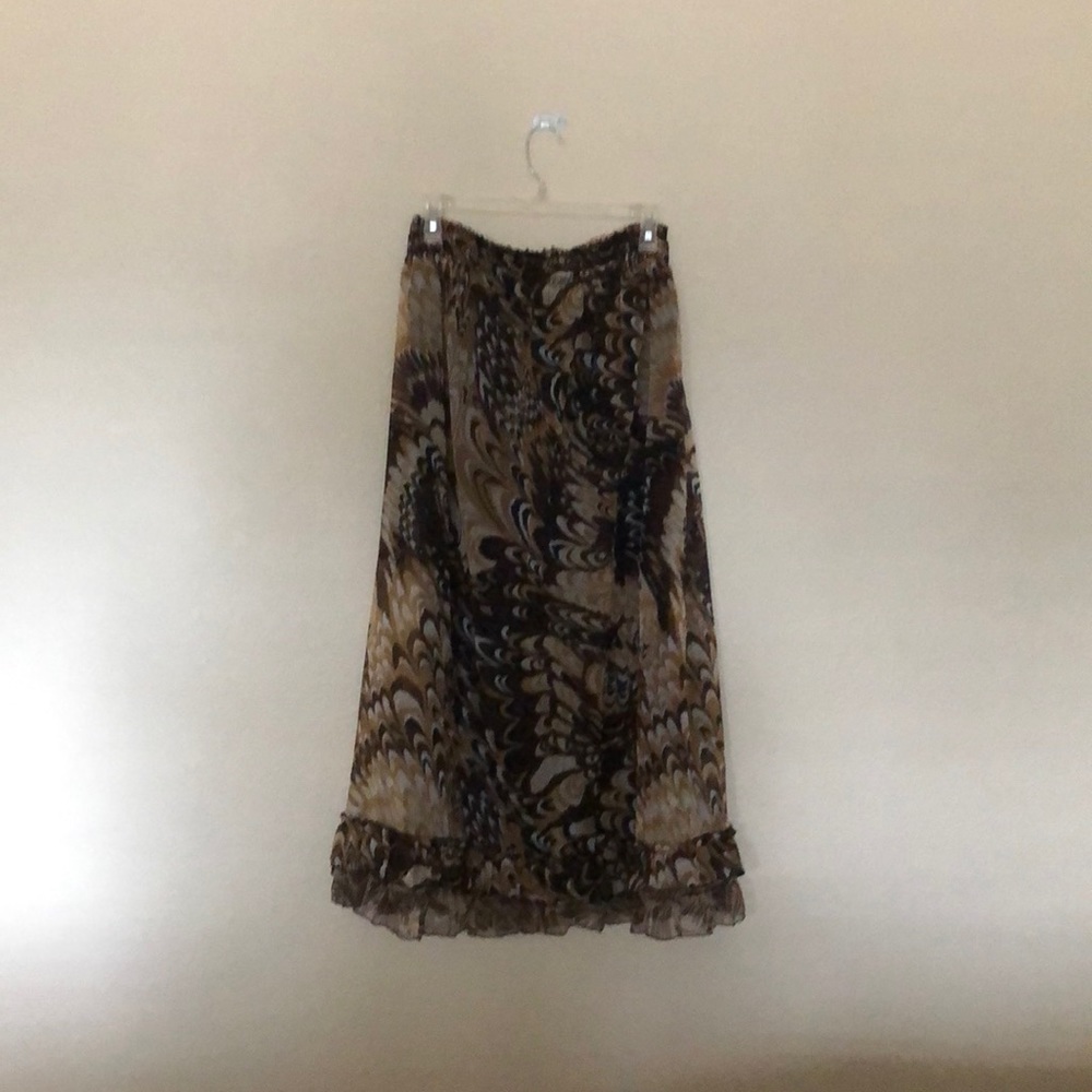 Brown and beige skirt